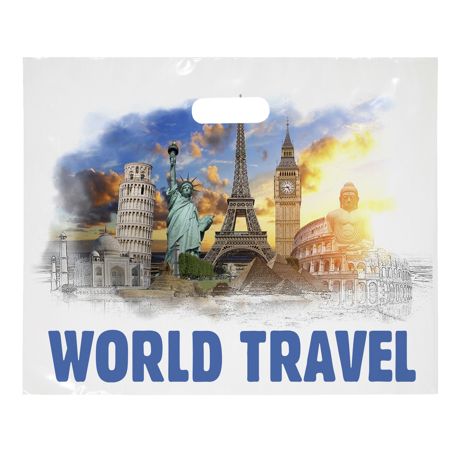 16W x 13H Die Cut Bag - Digital Full Color 1