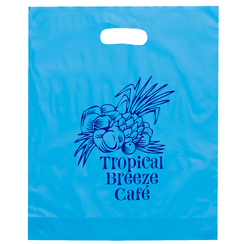 Orchid™ - Frosted Brite Die Cut Handle - Flexo Ink Print 1