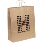 Eco Stephanie - Kraft-Brown Shopper - Flexo Ink Print 1 Eco Stephanie - Kraft-Brown Shopper - Flexo Ink Print 1