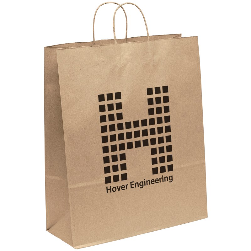 Eco Stephanie - Kraft-Brown Shopper - Flexo Ink Print 1 Eco Stephanie - Kraft-Brown Shopper - Flexo Ink Print 1