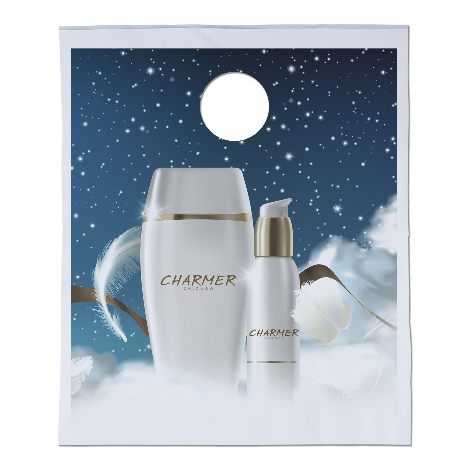 7 1/2W x 9H Doorknob Bag - Digital Full Color 1