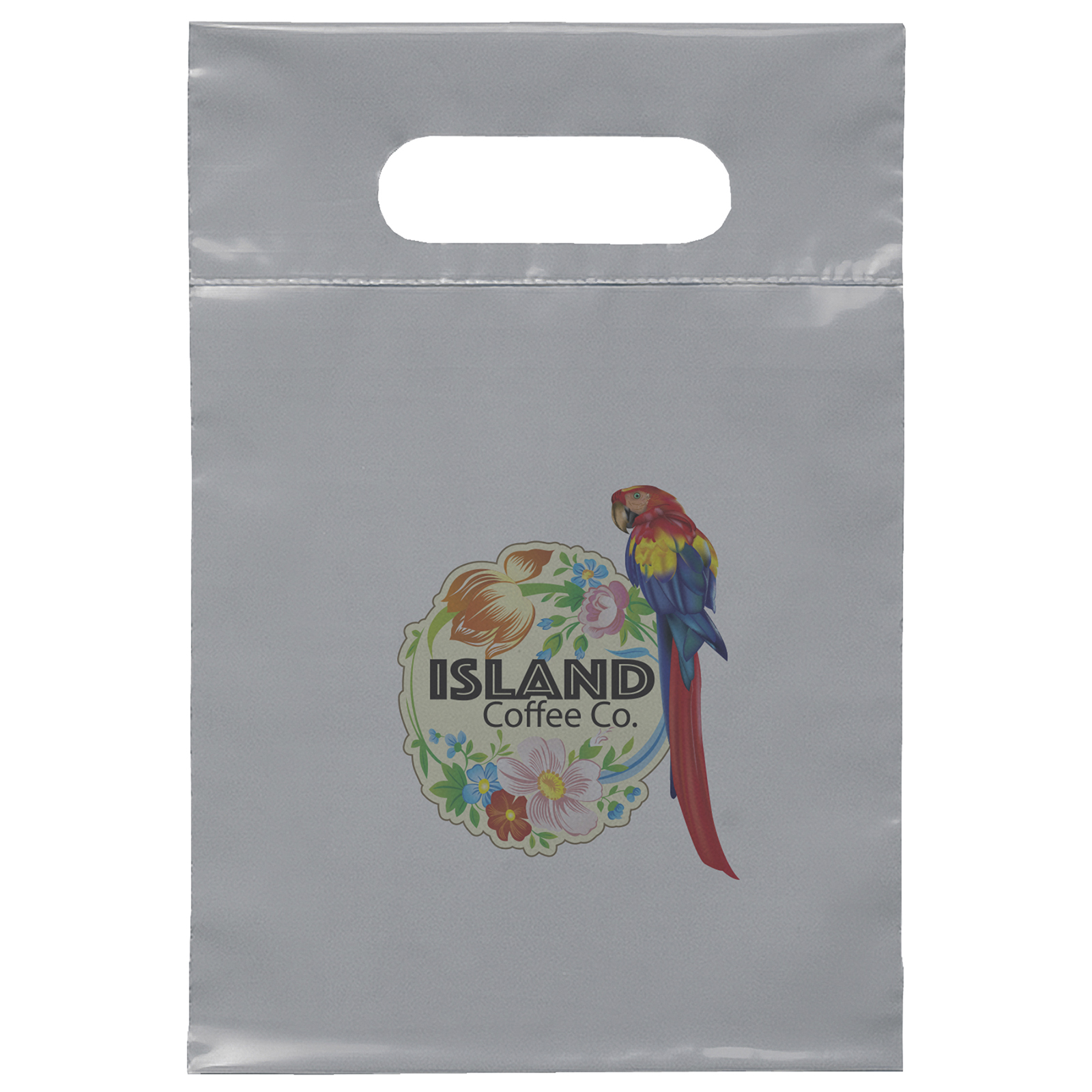 7W x 10½H Die Cut Handle Bag - Dynamic Color 1