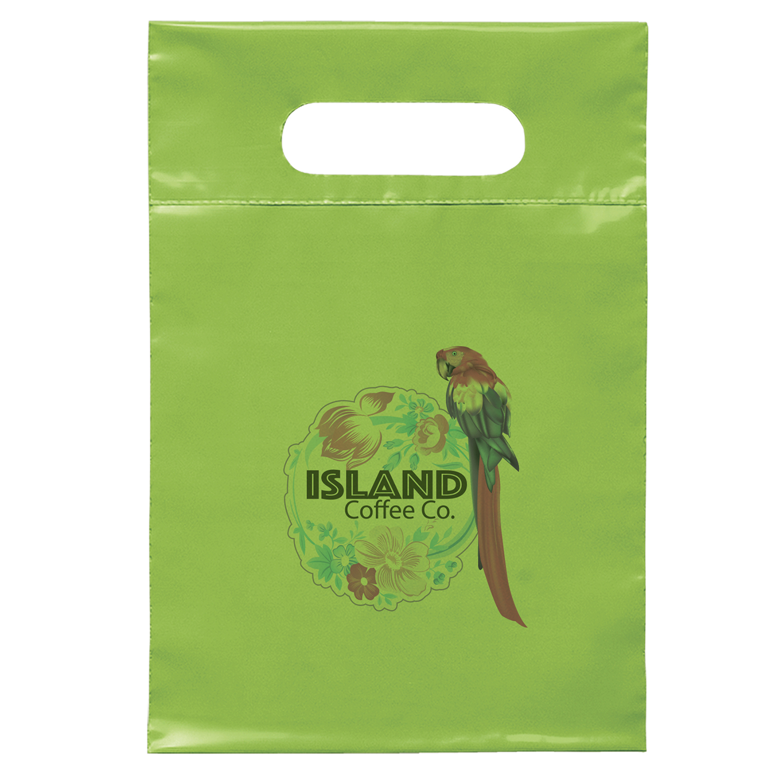 7W x 10½H Die Cut Handle Bag - Dynamic Color 1