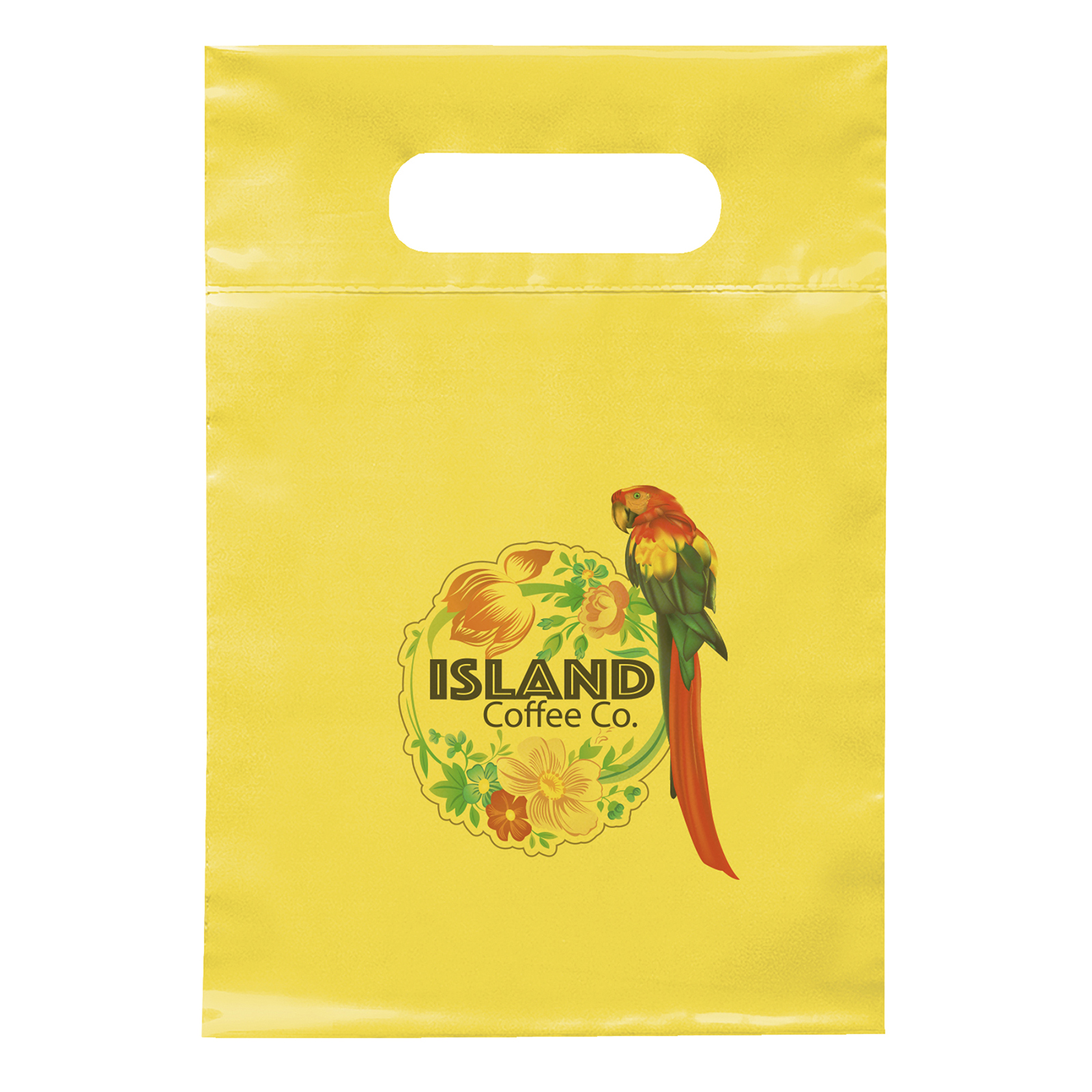 7W x 10½H Die Cut Handle Bag - Dynamic Color 1