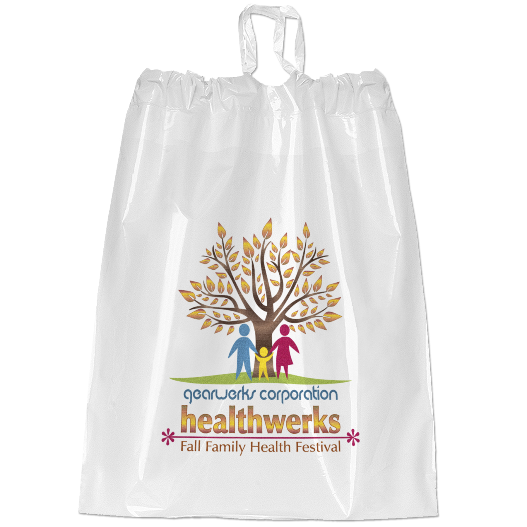 9½W x 12H Poly-Draw Bag - Dynamic Color 1