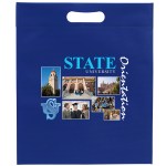 13W x 15H x 3 - Non-Woven Die Cut Bag - ColorVista - Royal Blue Logo 13W x 15H x 3 - Non-Woven Die Cut Bag - ColorVista - Royal Blue Logo