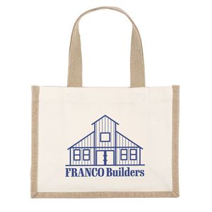 Reyna™ - Natural Tote - Screen Print 1 Reyna™ - Natural Tote - Screen Print 1