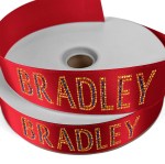 1 1/2" Badge Satin Ribbon - 25yd Roll - Sparkle 1 1 1/2" Badge Satin Ribbon - 25yd Roll - Sparkle 1