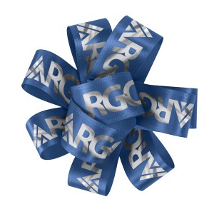 1" Badge Satin Bow - Foil Print 1 1" Badge Satin Bow - Foil Print 1