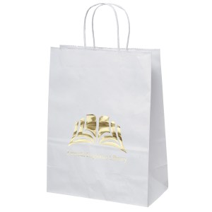 Jenny - White Shopper - Foil Print 1 Jenny - White Shopper - Foil Print 1