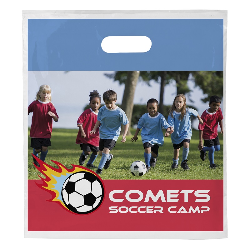 12W x 13 1/2H x 3 Die Cut Bag - Digital Full Color 1