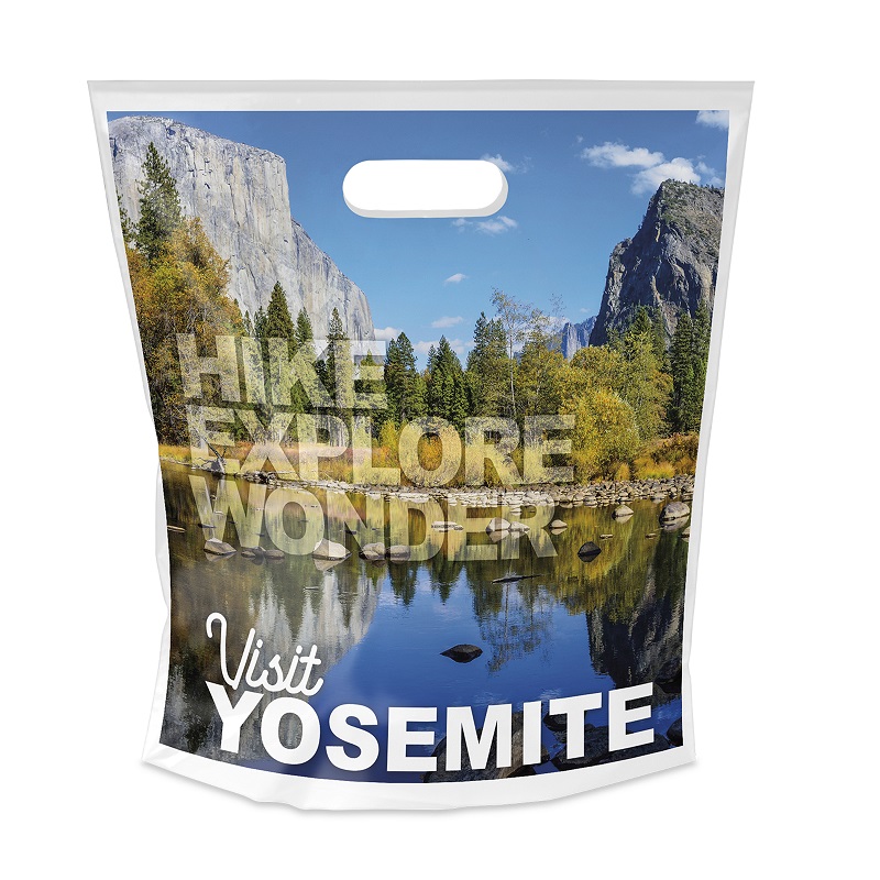 12W x 13 1/2H x 3 Die Cut Bag - Digital Full Color 1