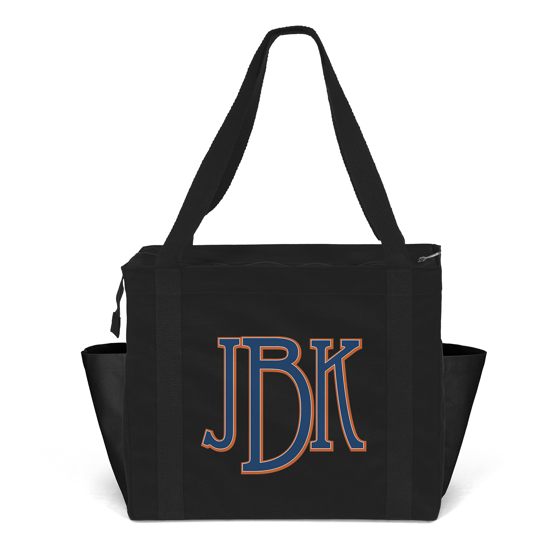 Jeremy™ Deluxe Canvas Zipper-Close Tote - ColorVista (18" x 8" x 15") 1