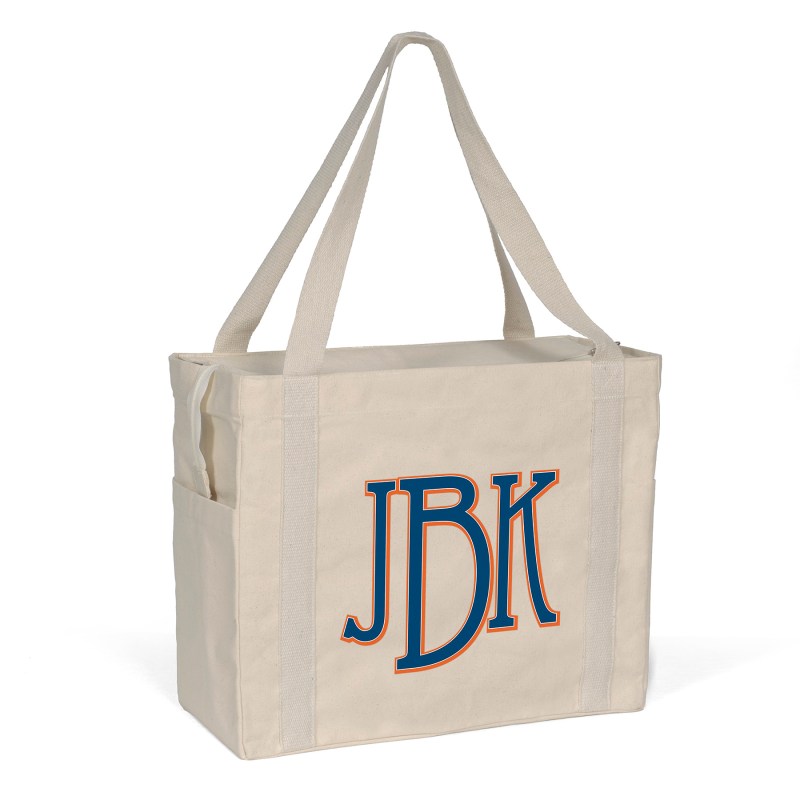 Jeremy™ Deluxe Canvas Zipper-Close Tote - ColorVista (18" x 8" x 15") 1 Jeremy™ Deluxe Canvas Zipper-Close Tote - ColorVista (18" x 8" x 15") 1