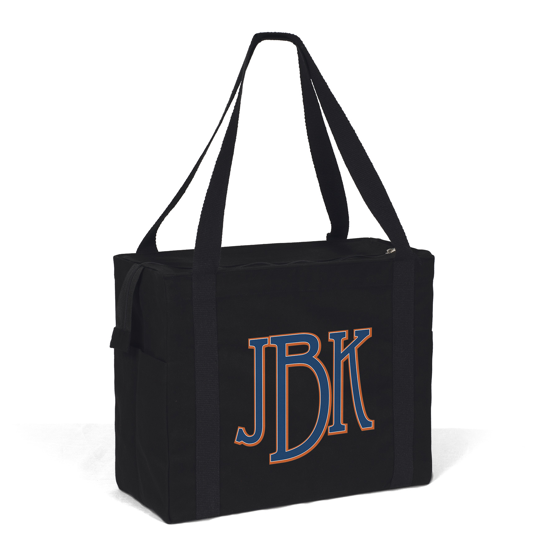 Jeremy™ Deluxe Canvas Zipper-Close Tote - ColorVista (18" x 8" x 15") 1