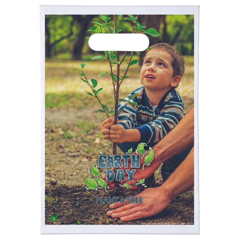 9W X 13H Oxo-Biodegradable Die Cut Bag - Digital Full Color 1 9W X 13H Oxo-Biodegradable Die Cut Bag - Digital Full Color 1