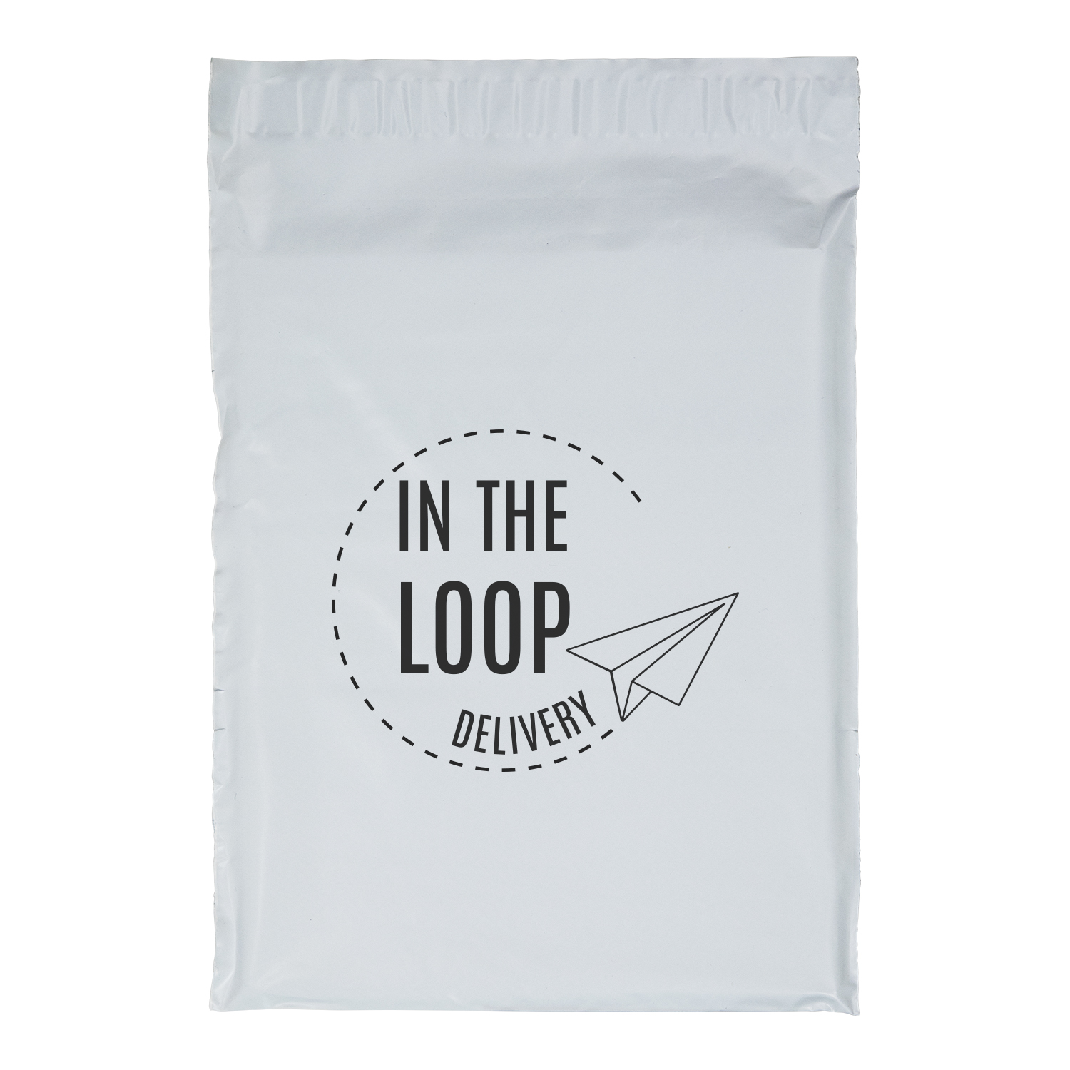 9 1/2W x 12H Plastic Mailer - Flexo Ink Print 1