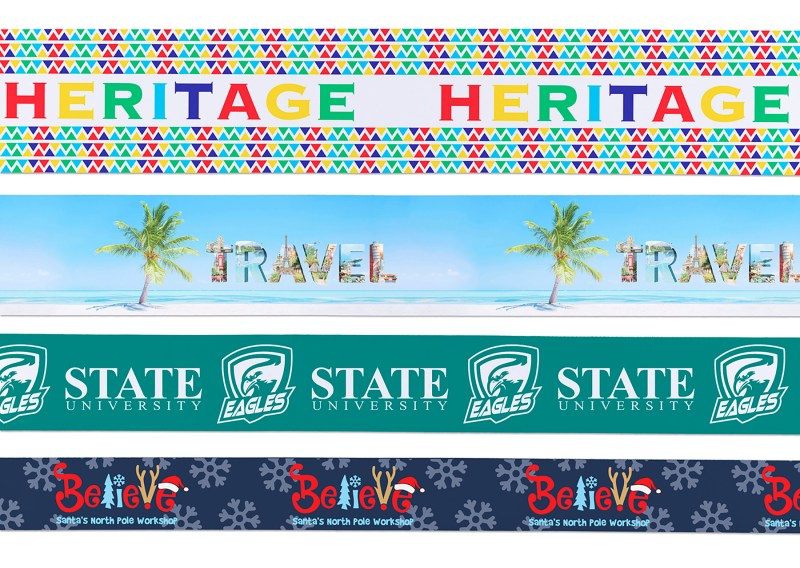 5" Badge Satin Ribbon - 100yd Roll - Sublimation 1 5" Badge Satin Ribbon - 100yd Roll - Sublimation 1