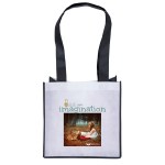 Monet - PET Non-Woven Tote - ColorVista - White/Black Logo Monet - PET Non-Woven Tote - ColorVista - White/Black Logo