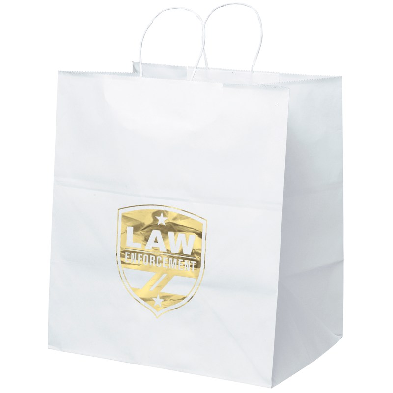 Brute - White Shopper - Foil Print 1 Brute - White Shopper - Foil Print 1