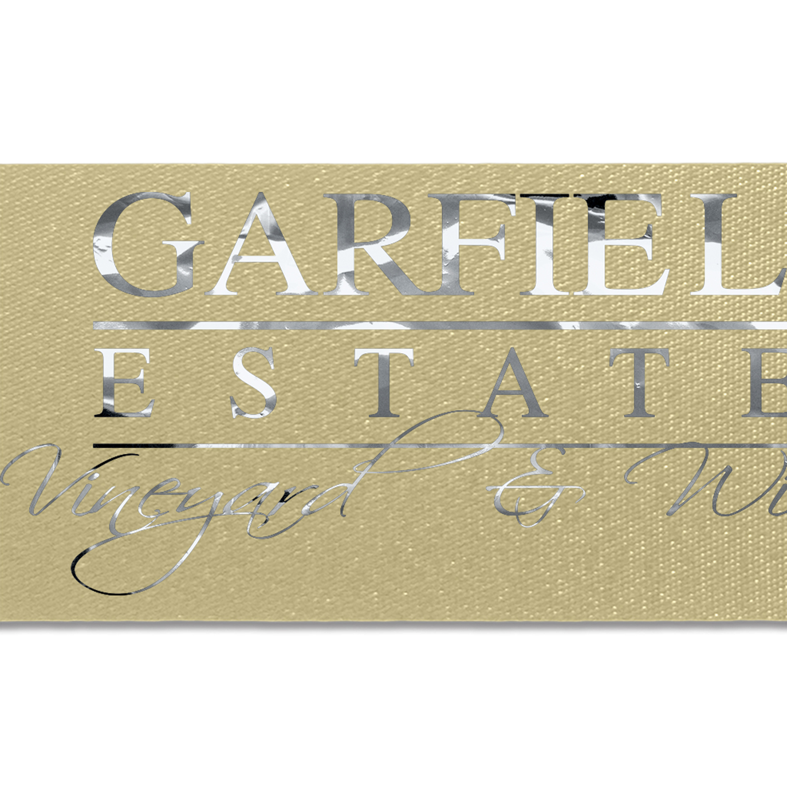 2" Badge Satin Ribbon - 25yrd Roll - Foil Print 1