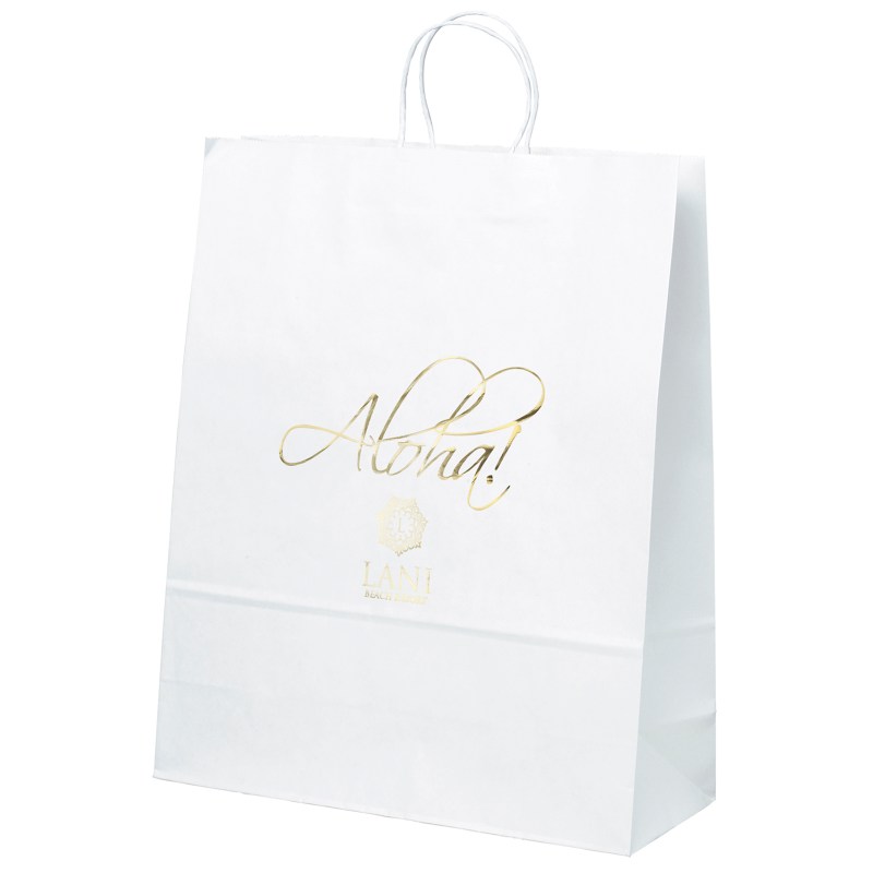 Stephanie - White Shopper - Foil Print 1 Stephanie - White Shopper - Foil Print 1