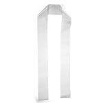 3" Badge Satin Stole - 60" Long - Sublimation - White Blank 3" Badge Satin Stole - 60" Long - Sublimation - White Blank