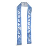 3" Badge Satin Stole - 60" Long - Sublimation - White Logo 3" Badge Satin Stole - 60" Long - Sublimation - White Logo