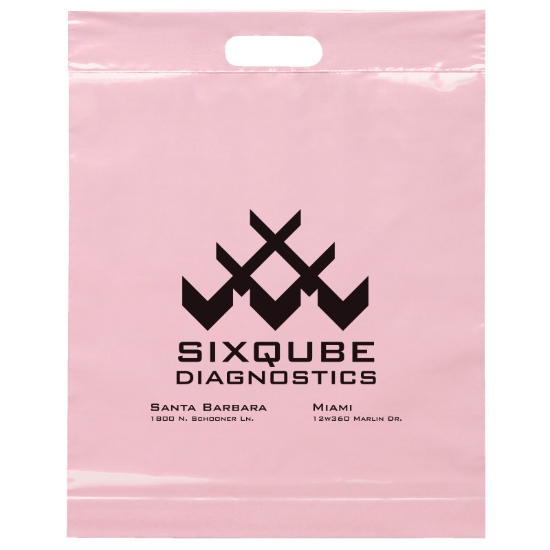 15W x 19H x 3 Die Cut Handle Bag - Flexo Ink Print 1 15W x 19H x 3 Die Cut Handle Bag - Flexo Ink Print 1
