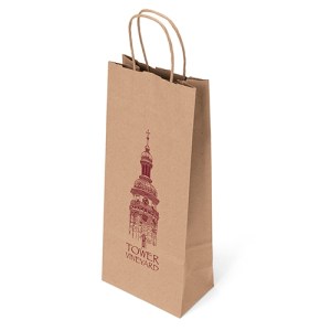 Eco Vino - Kraft-Brown Shopper - Flexo Ink Print 1 Eco Vino - Kraft-Brown Shopper - Flexo Ink Print 1
