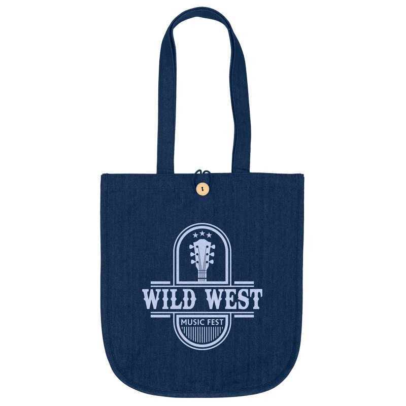 Dan™ - Denim Tote - Screen Print 1 Dan™ - Denim Tote - Screen Print 1