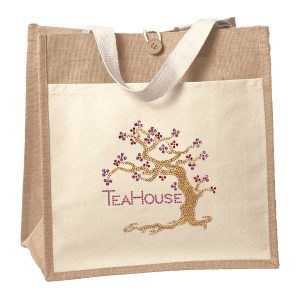 Izzy™ - Jute Tote - Sparkle 1 Izzy™ - Jute Tote - Sparkle 1