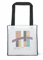 Picasso - Polyester Tote - Sparkle - White/Black Logo Picasso - Polyester Tote - Sparkle - White/Black Logo