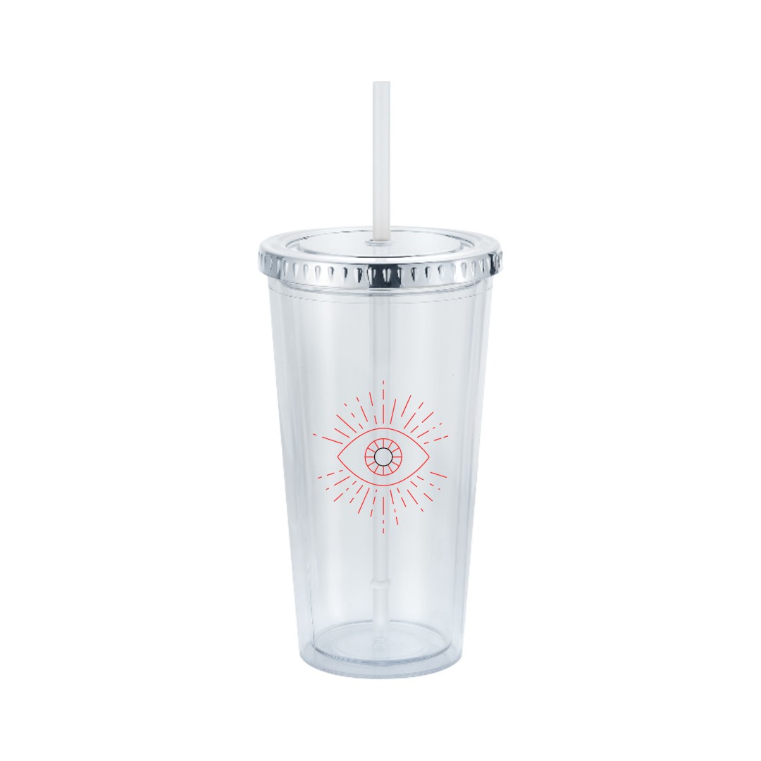 20 oz Venti Slurpy Clear with Solid Lid Tumbler 1