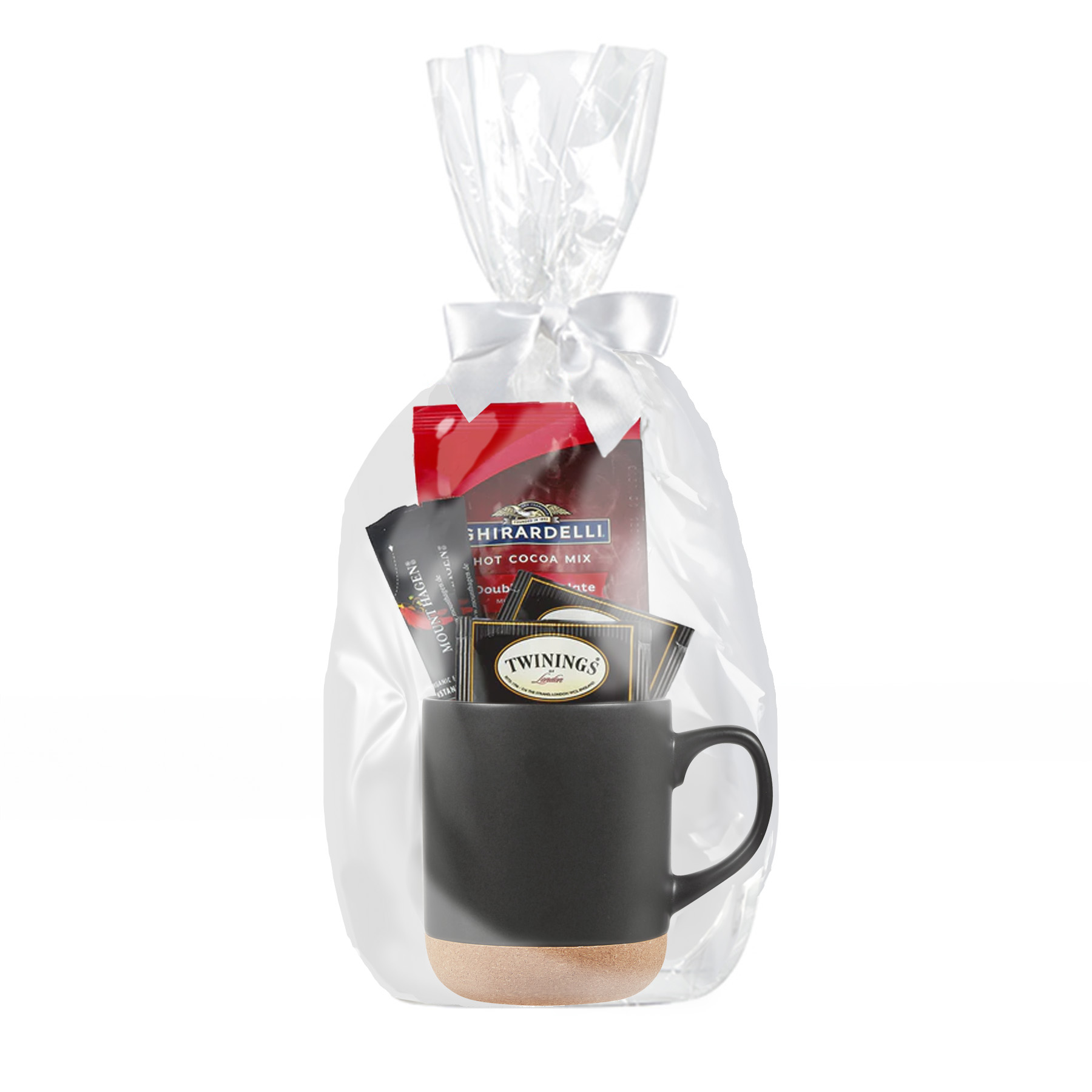 14 Oz. Cork Bottom Ceramic Mug Gift Set F 1