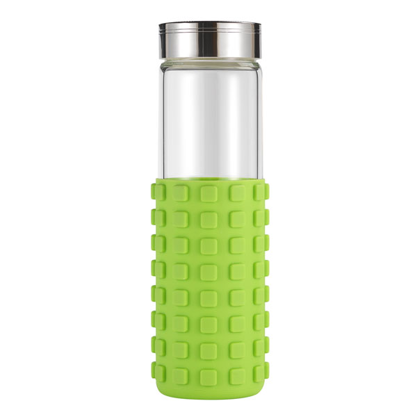 20 oz Silicone Grip Square Bottle 1