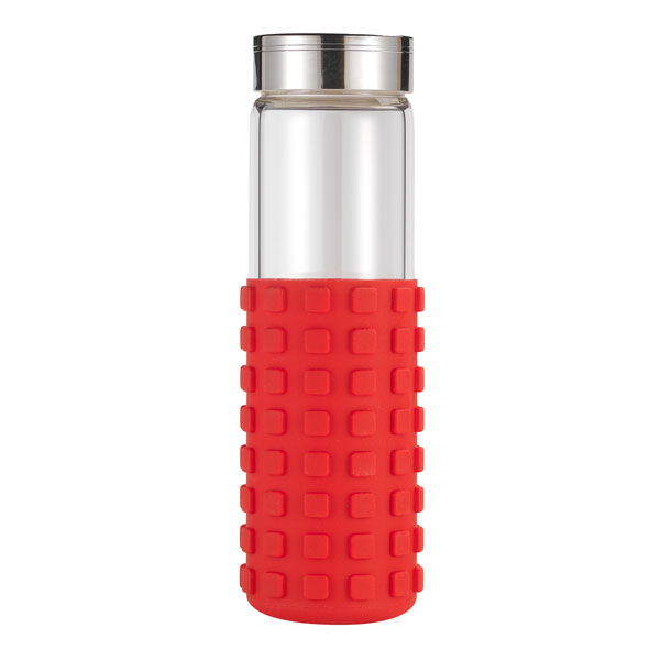20 oz Silicone Grip Square Bottle 1