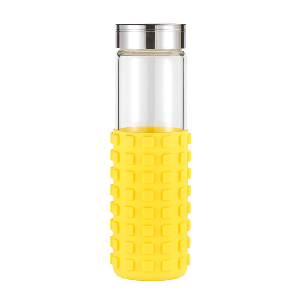 20 oz Silicone Grip Square Bottle 1
