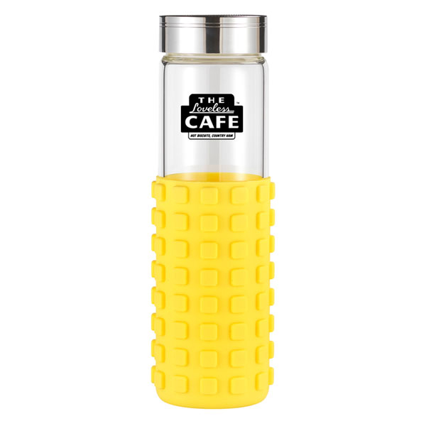 20 oz Silicone Grip Square Bottle 1