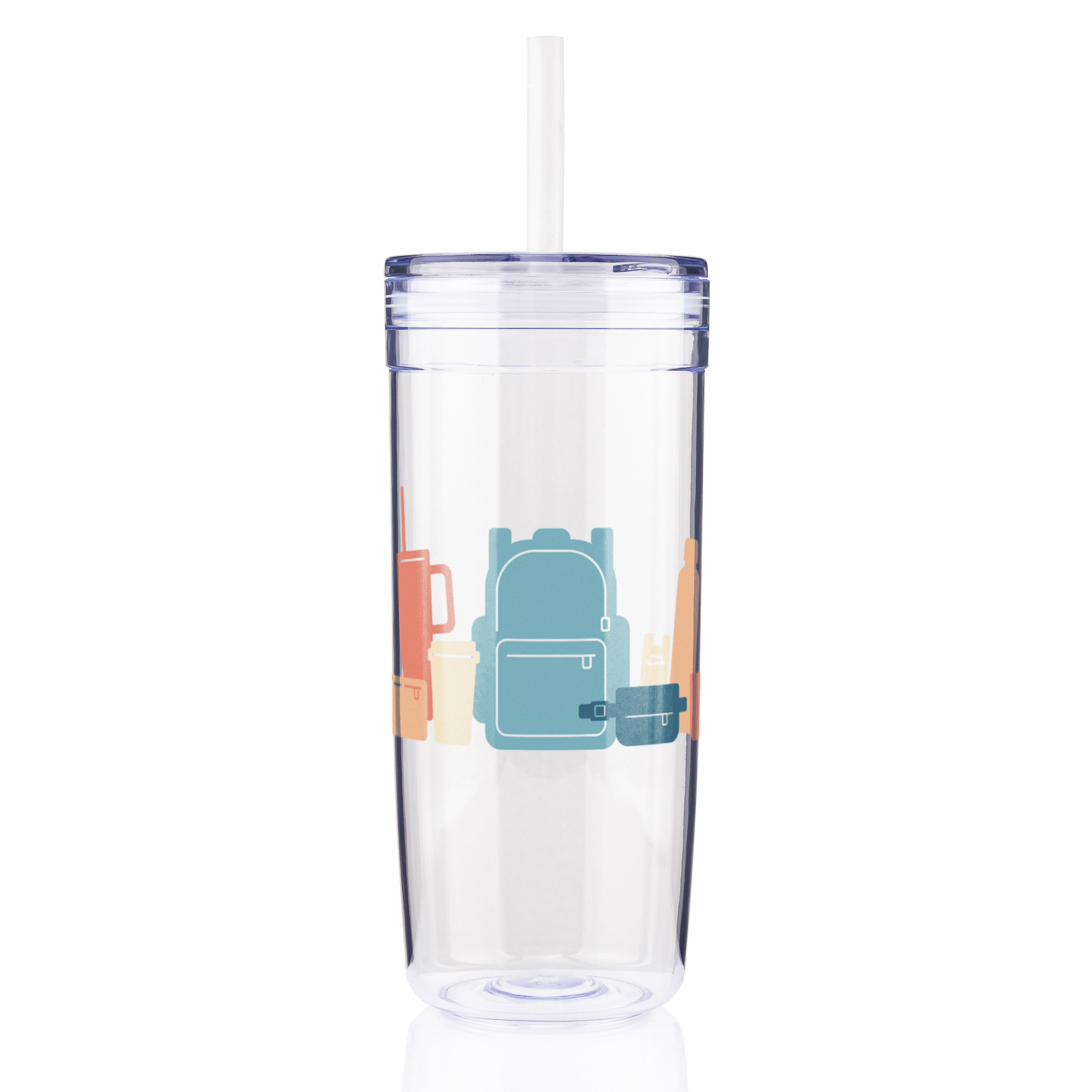 32 oz Bermuda Clear Tumbler 1