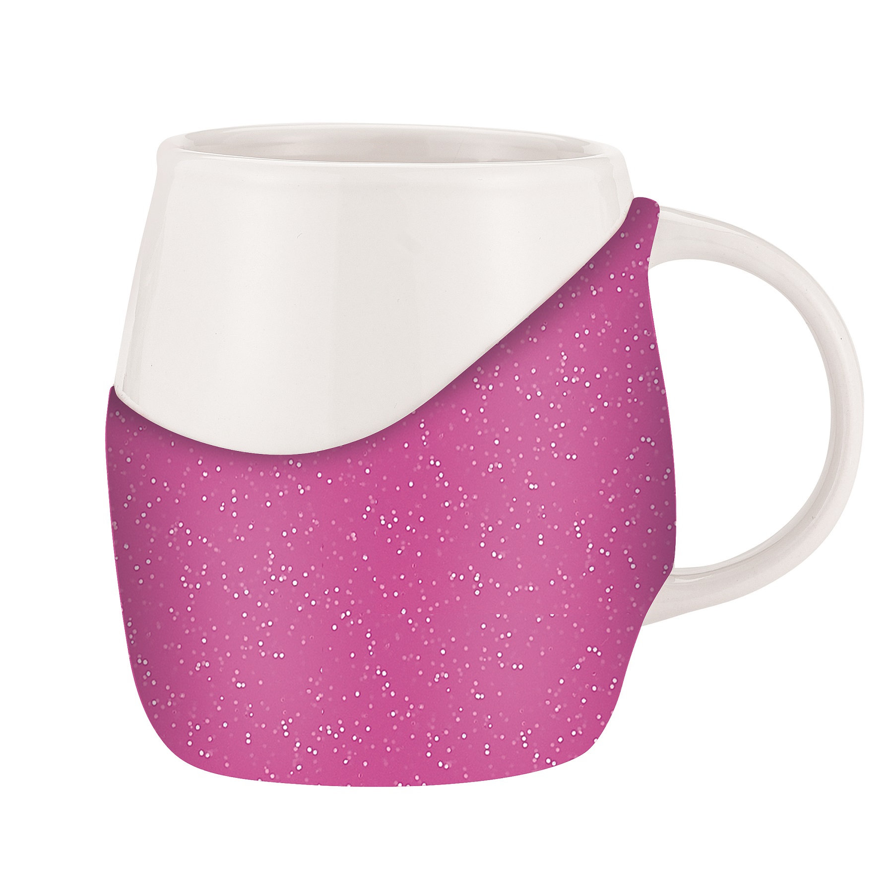 14 oz Rotunda with Glitter Band Mug 1