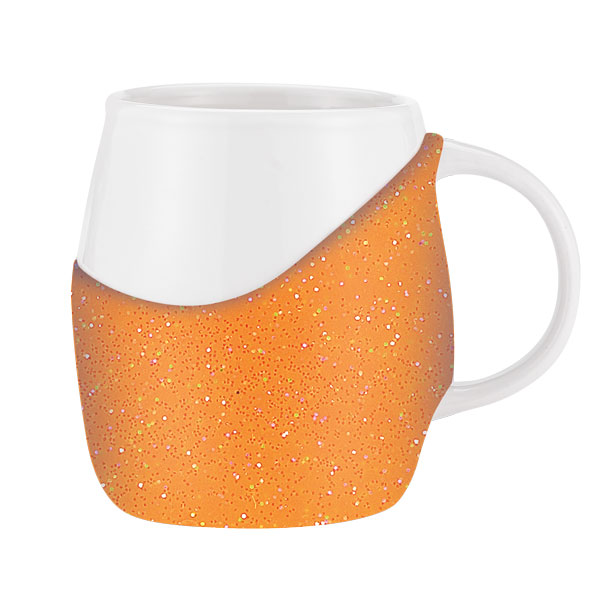 14 oz Rotunda with Glitter Band Mug 1