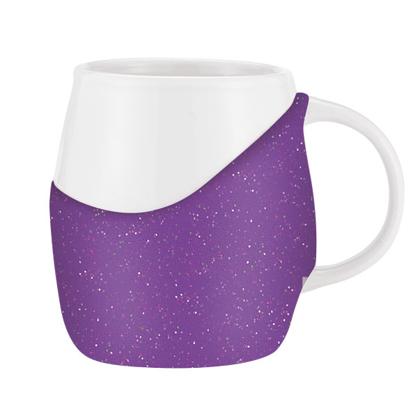 14 oz Rotunda with Glitter Band Mug 1
