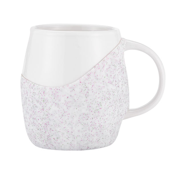 14 oz Rotunda with Glitter Band Mug 1