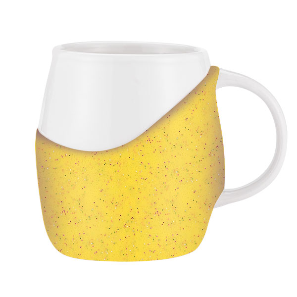 14 oz Rotunda with Glitter Band Mug 1
