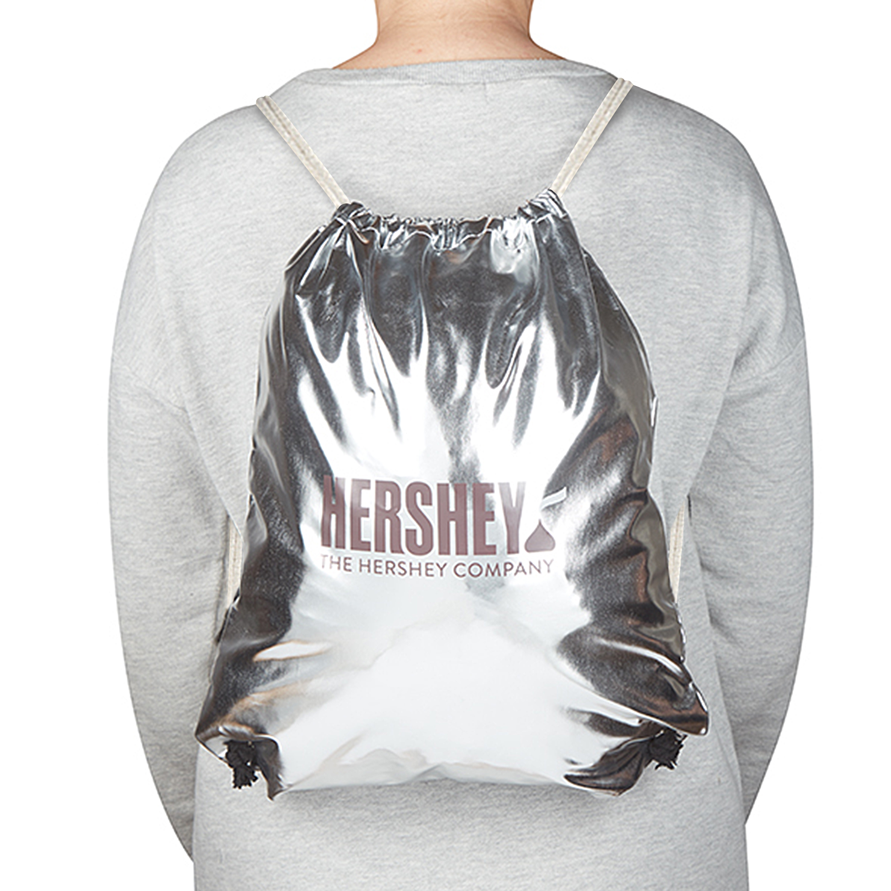 Metallic Drawstring Backpack 1