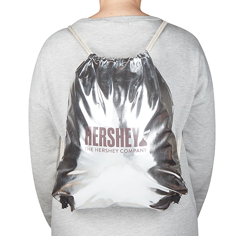 Metallic Drawstring Backpack 1 Metallic Drawstring Backpack 1