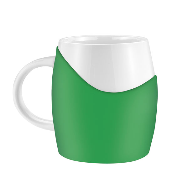14 oz Rotunda with Silicone Band Mug 1