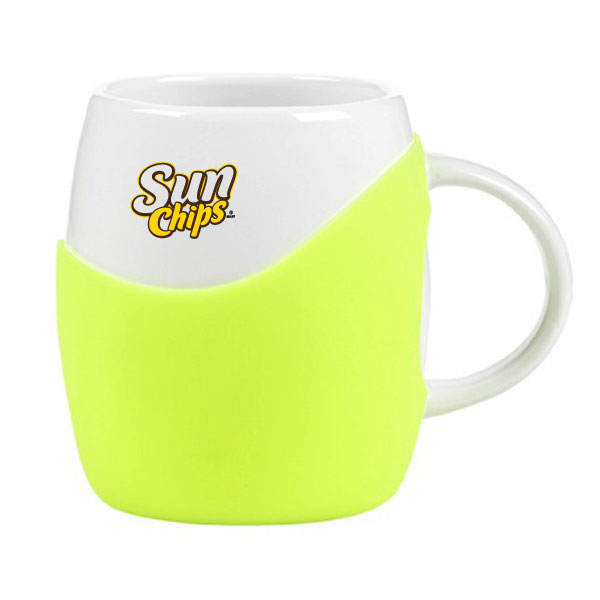14 oz Rotunda with Silicone Band Mug 1