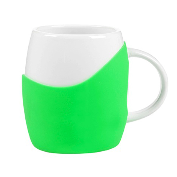 14 oz Rotunda with Silicone Band Mug 1